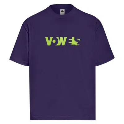 Vowels Overall Tee In Purple