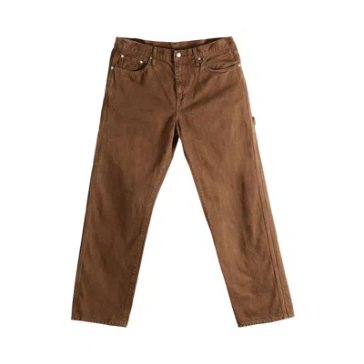 Pre-owned Vowels Overdyed Painter Pants 'brown' | Men's Size 32