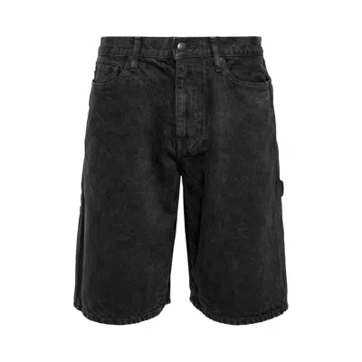 Pre-owned Vowels Overdyed Painter Shorts 'black' | Men's Size 34