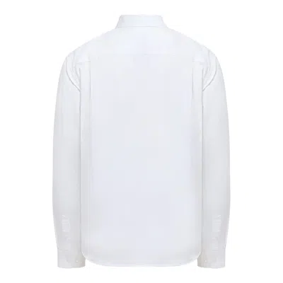 Vowels Oxford Button Down Shirt In White