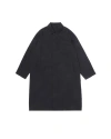 Vowels Packable Coat In Black