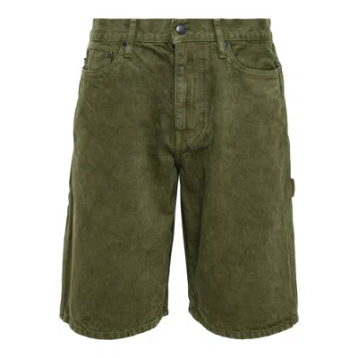 Vowels Painter Shorts In Green