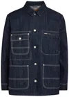 Vowels Patch Pocket Denim Jacket In Blue
