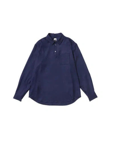 Vowels Pullover Shirt In Blue