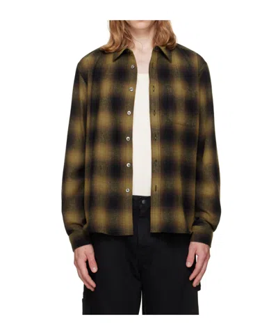 Vowels Khaki River Shirt In Multi