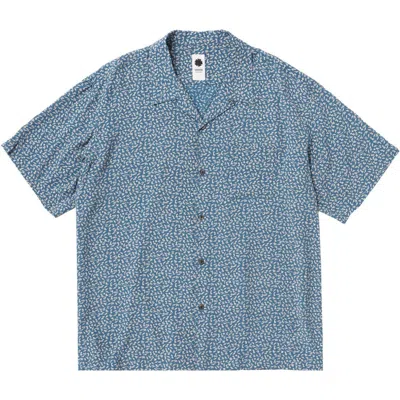 Vowels Short Sleeve Deer Shirt In Blue