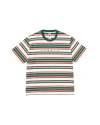 Vowels Short Sleeve Stripe Tee In Multi