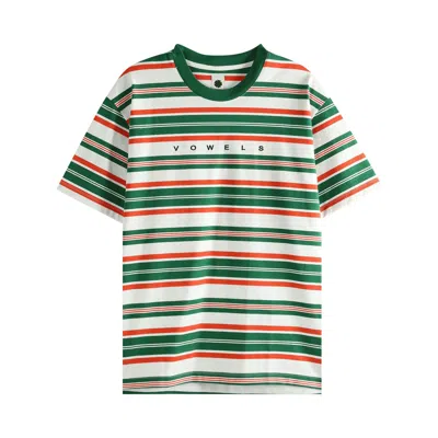Pre-owned Vowels Short-sleeve Stripe Tee 'eleven' | Multi-color | Men's Size 2