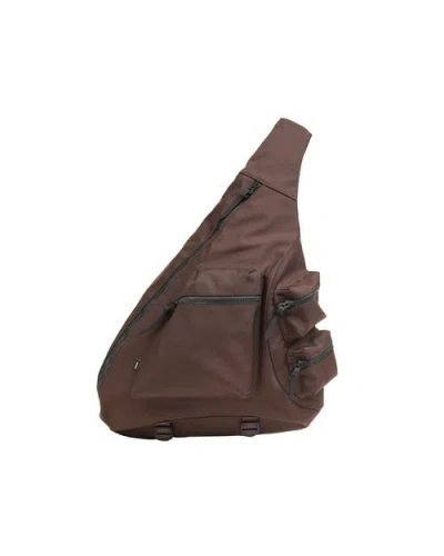 Vowels Shoulder Bag In Brown