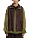 Vowels Silk Blouson Jacket In Multi