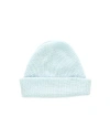 Vowels Solid Wool Blend Beanie In Blue