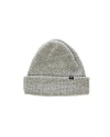 Vowels Solid Wool Blend Beanie In Gray