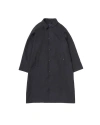 Vowels Split Raglan Coat In Black