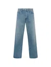 Vowels Stonewashed Jeans In Blue