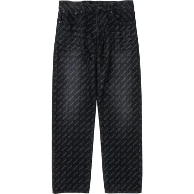Vowels Straight Denim In Black