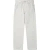 Vowels Straight Denim In White