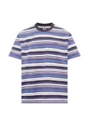 Vowels Stripe-pattern T-shirt In Multi