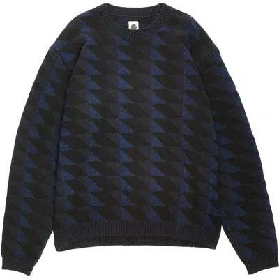 Vowels Tessellated Sweater In Blue