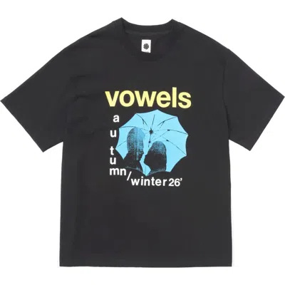Vowels Umbrella Tee In Black