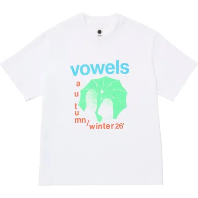 Vowels Umbrella Tee In White