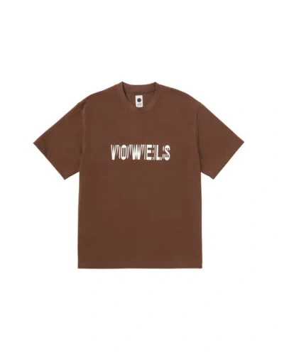 Vowels Vibration Tee In Brown