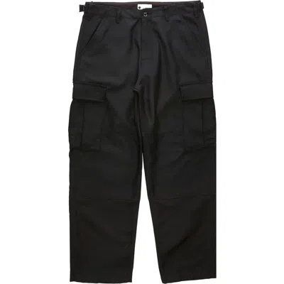 Vowels Wool Blend Cargo Pant In Black