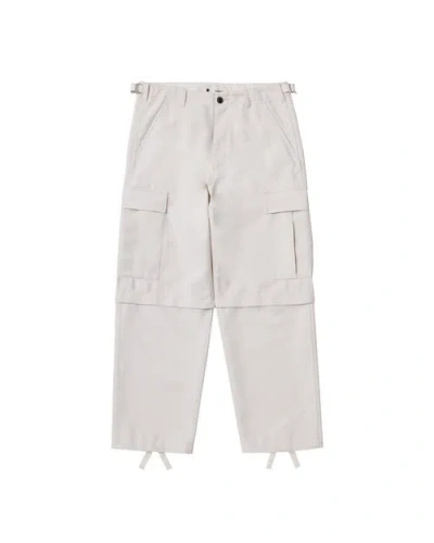 Vowels Zip-off Cargo Pants In White