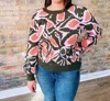 Voy Callie Sweater In Olive Green In Green