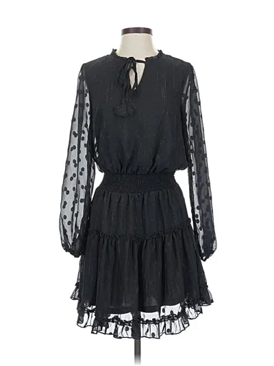 Pre-owned Voy Casual Dress In Black