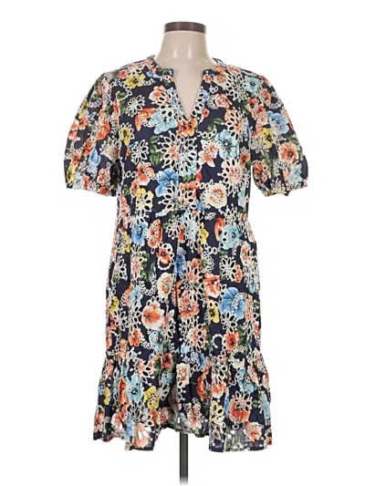 Pre-owned Voy Casual Dress In Blue