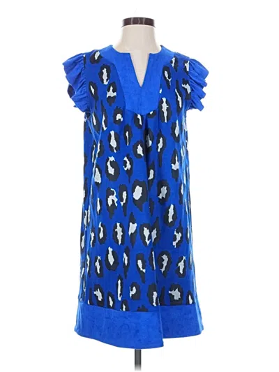 Pre-owned Voy Casual Dress In Blue