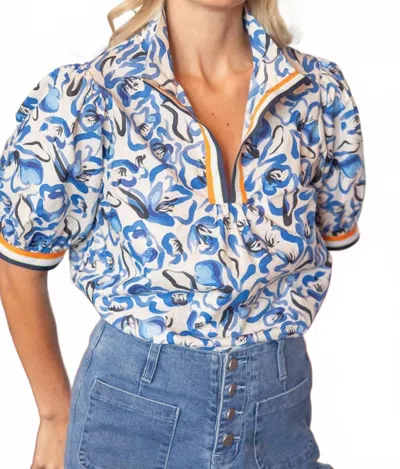 Voy Crazy Good Abstract Top In Multicolor