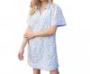 Voy Gretchen Eyelet Dress In Blue In Blue