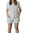 Voy Keep It Business Tweed Short Set In Ivory