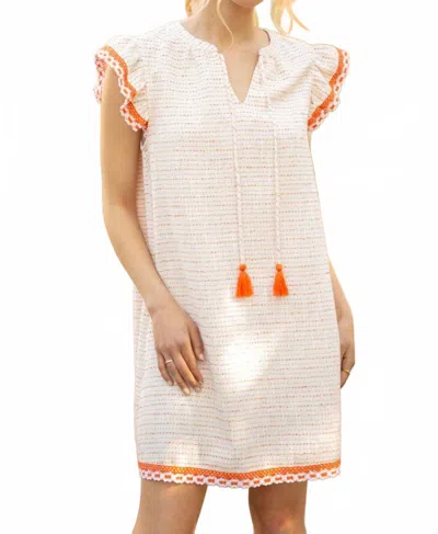 Voy Love & Lace Shift Dress In White In Neutral