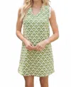 Voy Scalloped Embroidery Shift Dress In Green