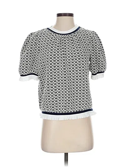 Pre-owned Voy Short Sleeve Turtleneck In White