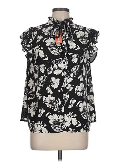 Pre-owned Voy Sleeveless Blouse In Black