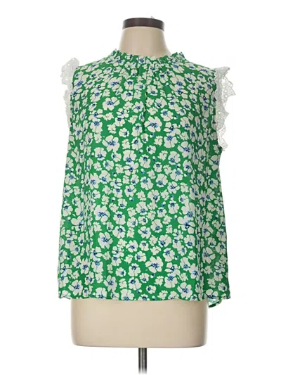 Pre-owned Voy Sleeveless Blouse In Green