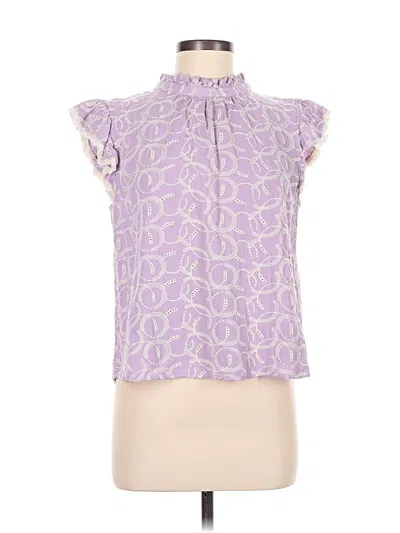 Pre-owned Voy Sleeveless Blouse In Purple