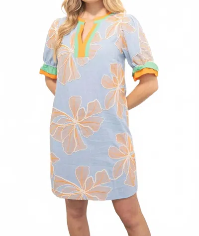 Voy Women's The Astro's Stole My Heart Dress In Blue