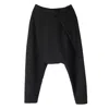 Voya Women's Azha Black Dropped Crotch Trouser In Black