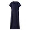 Voya Women's Blue Cut Out Navy Midi Dress In Blue