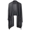 Voya Women's Grey Avoir Charcoal Cashmere Silk Wrap Cardigan In Grey