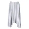 Voya Women's Grey Capella Dropped Crotch Trousers In Grey