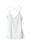 Voya Women's Vela Silk Camisole White In White