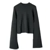 Voya Women's Vera Black Knit Top In Black