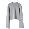 Voya Women's Vera Grey Knit Top In Grey