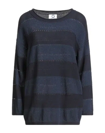 Voyage By Marina Rinaldi Woman Sweater Midnight Blue Size Xl Cotton, Polyester, Polyamide, Viscose,