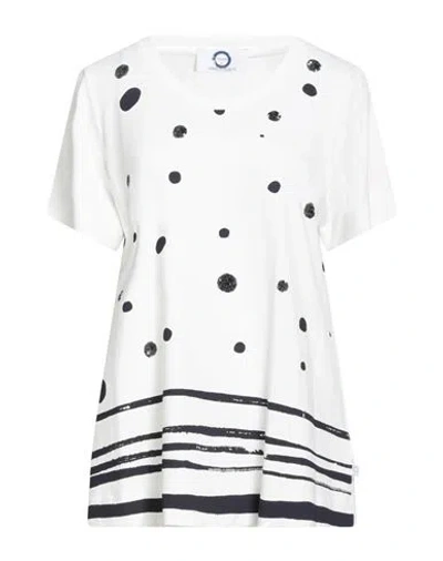 Voyage By Marina Rinaldi Woman T-shirt White Size L Viscose, Elastane